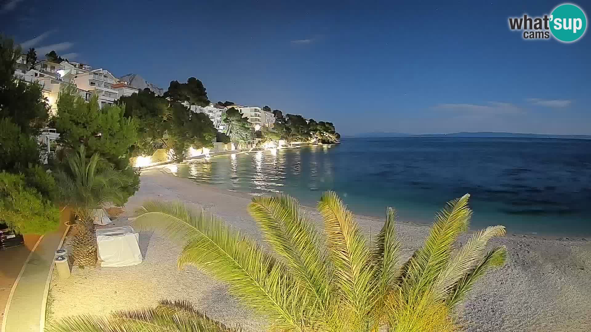 Webcam Lučica Beach Brela – Live View from the Adriatic Coast