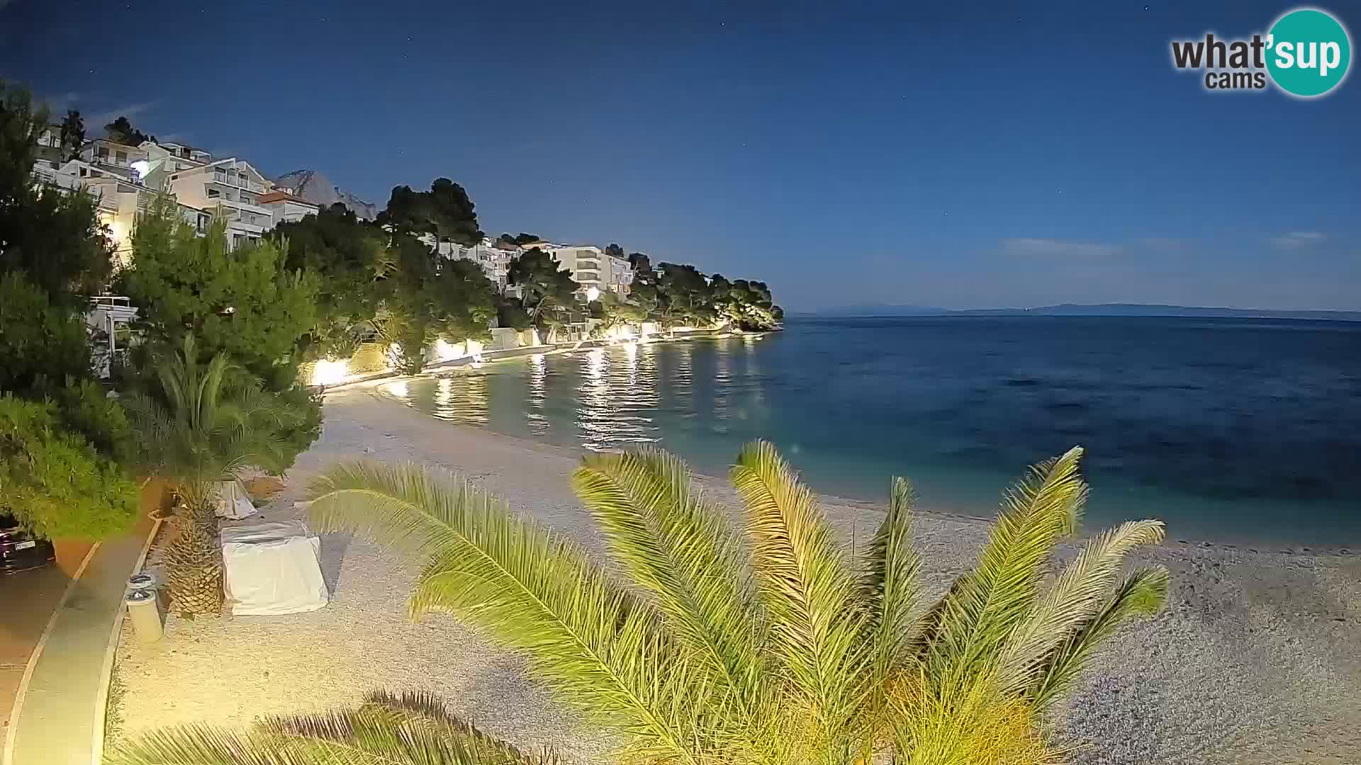 Webcam Lučica Beach Brela – Live View from the Adriatic Coast