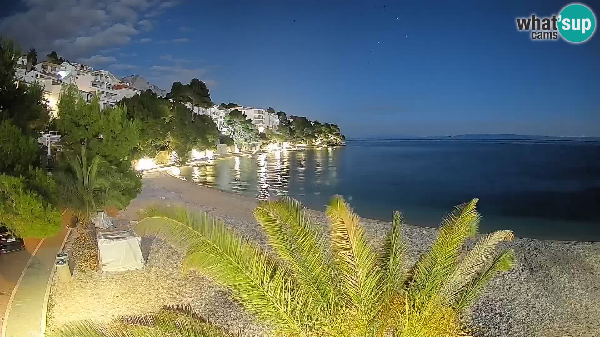 Webcam Lučica Beach Brela – Live View from the Adriatic Coast