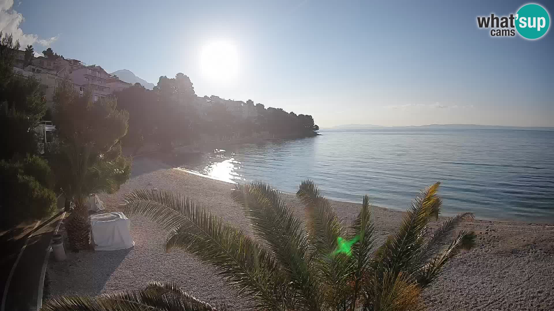 Webcam Lučica Beach Brela – Live View from the Adriatic Coast