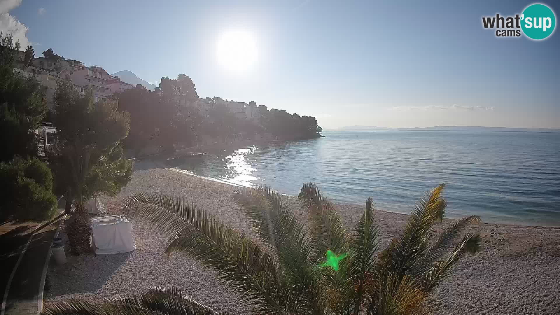 Webcam Spiaggia Lučica Brela – Vista live sulla costa adriatica