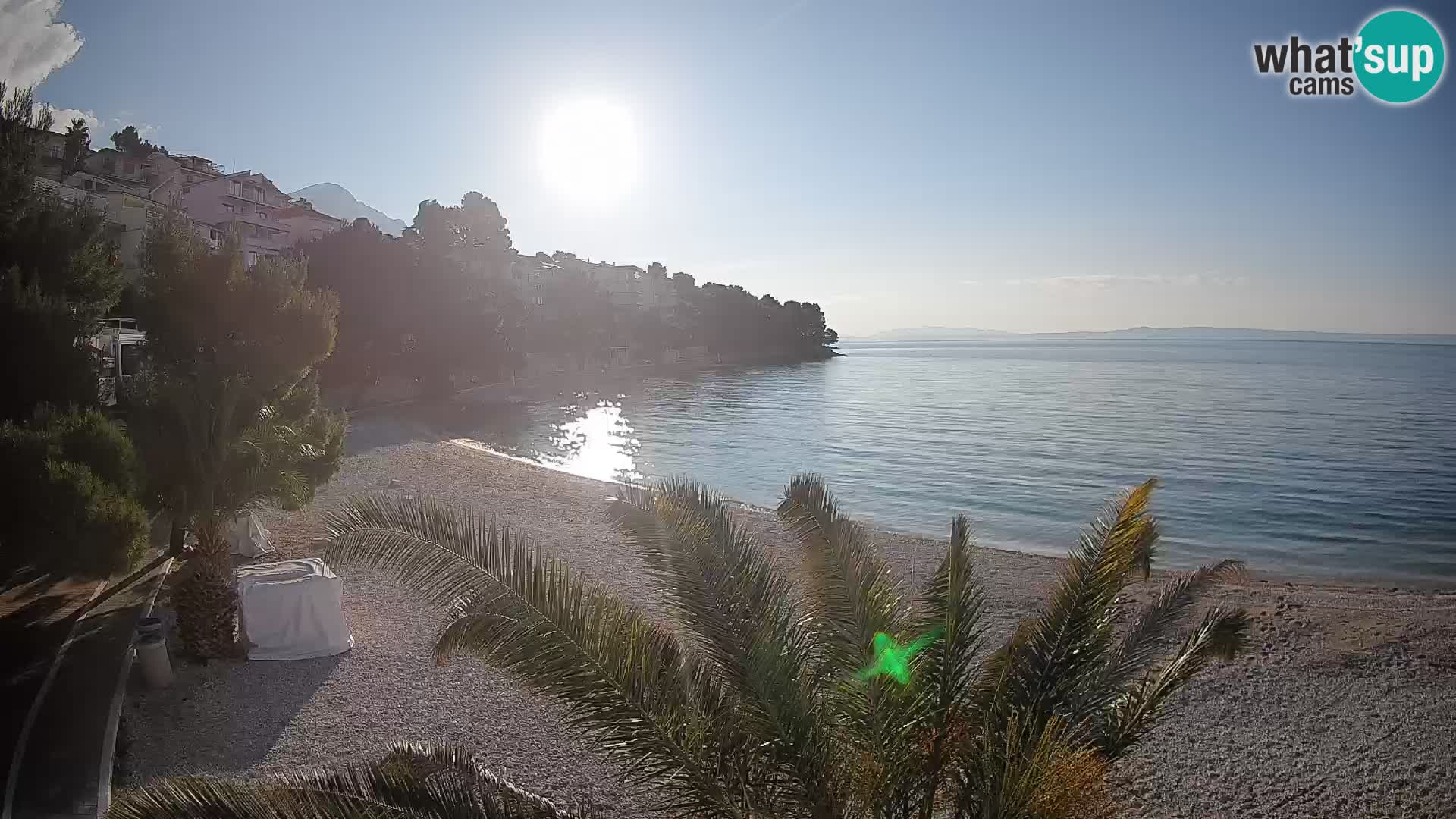 Webcam Spiaggia Lučica Brela – Vista live sulla costa adriatica