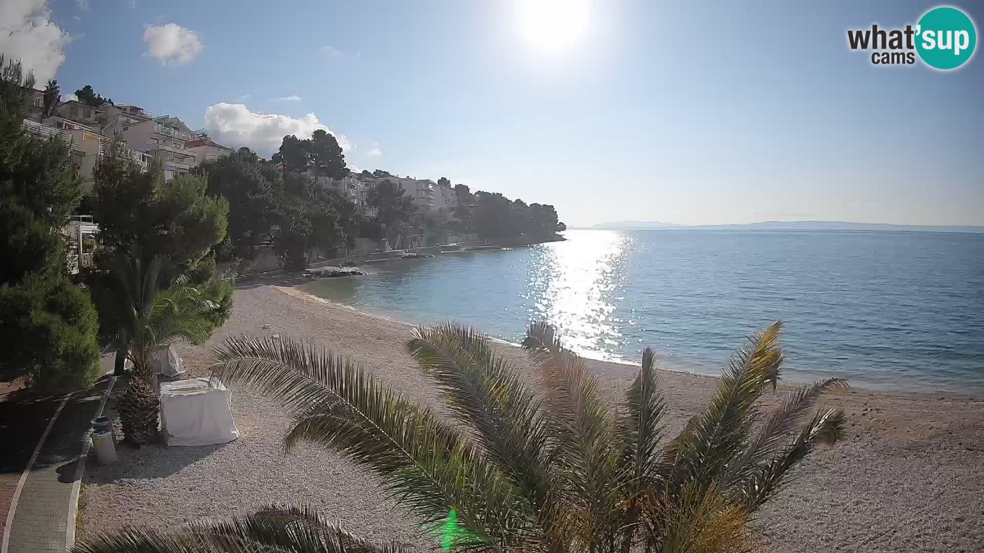 Webcam Lučica Beach Brela – Live View from the Adriatic Coast