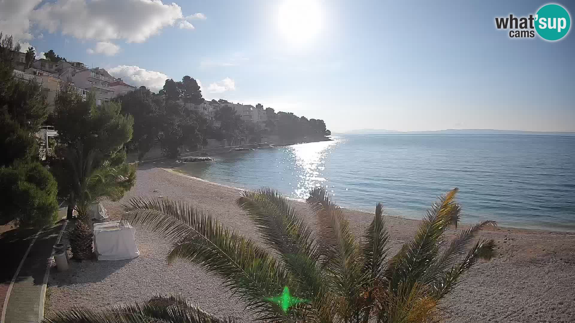 Webcam Playa Lučica Brela – Vista en directo de la costa adriática