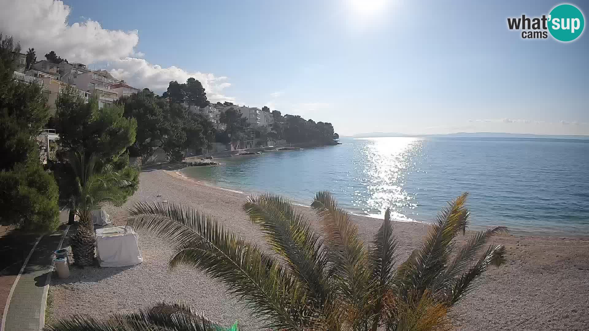 Webcam Lučica Beach Brela – Live View from the Adriatic Coast