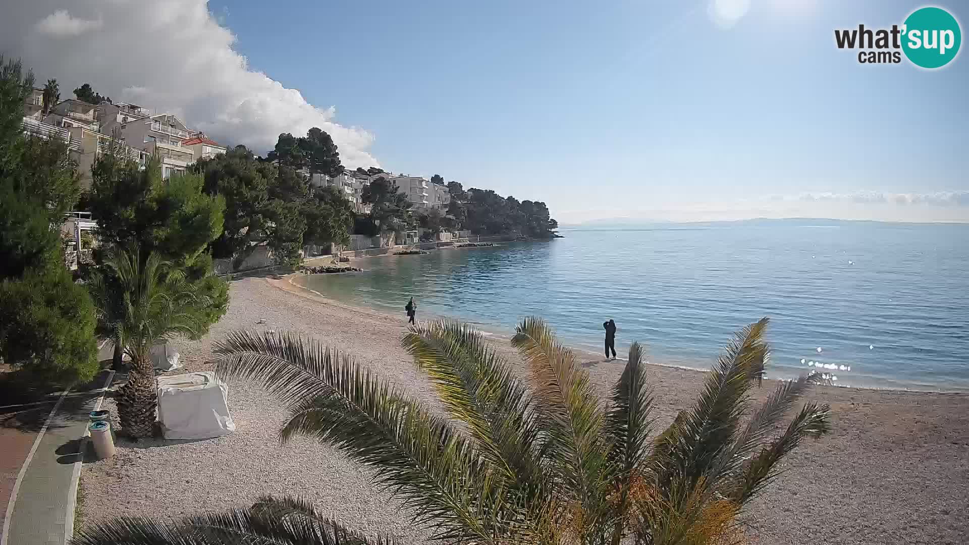 Webcam Lučica Beach Brela – Live View from the Adriatic Coast