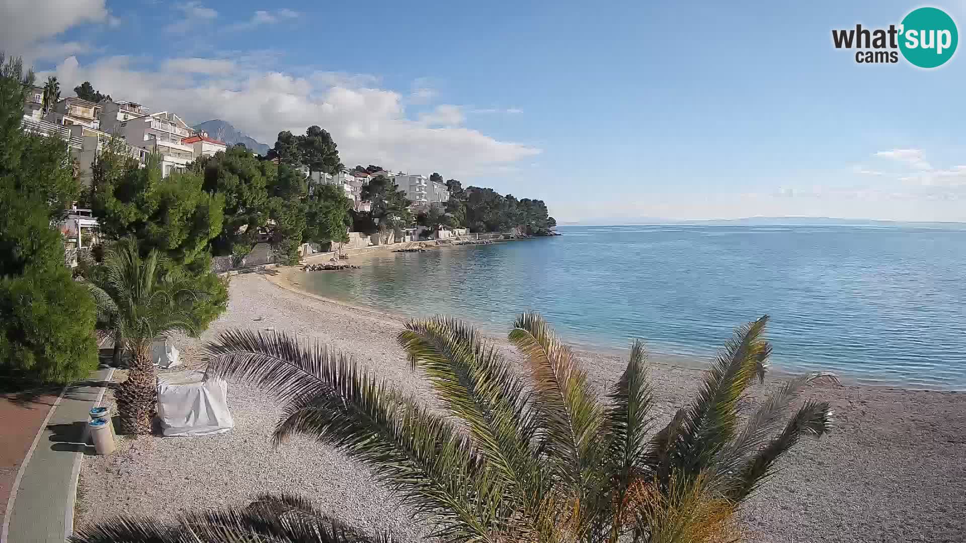 Webcam Lučica Beach Brela – Live View from the Adriatic Coast