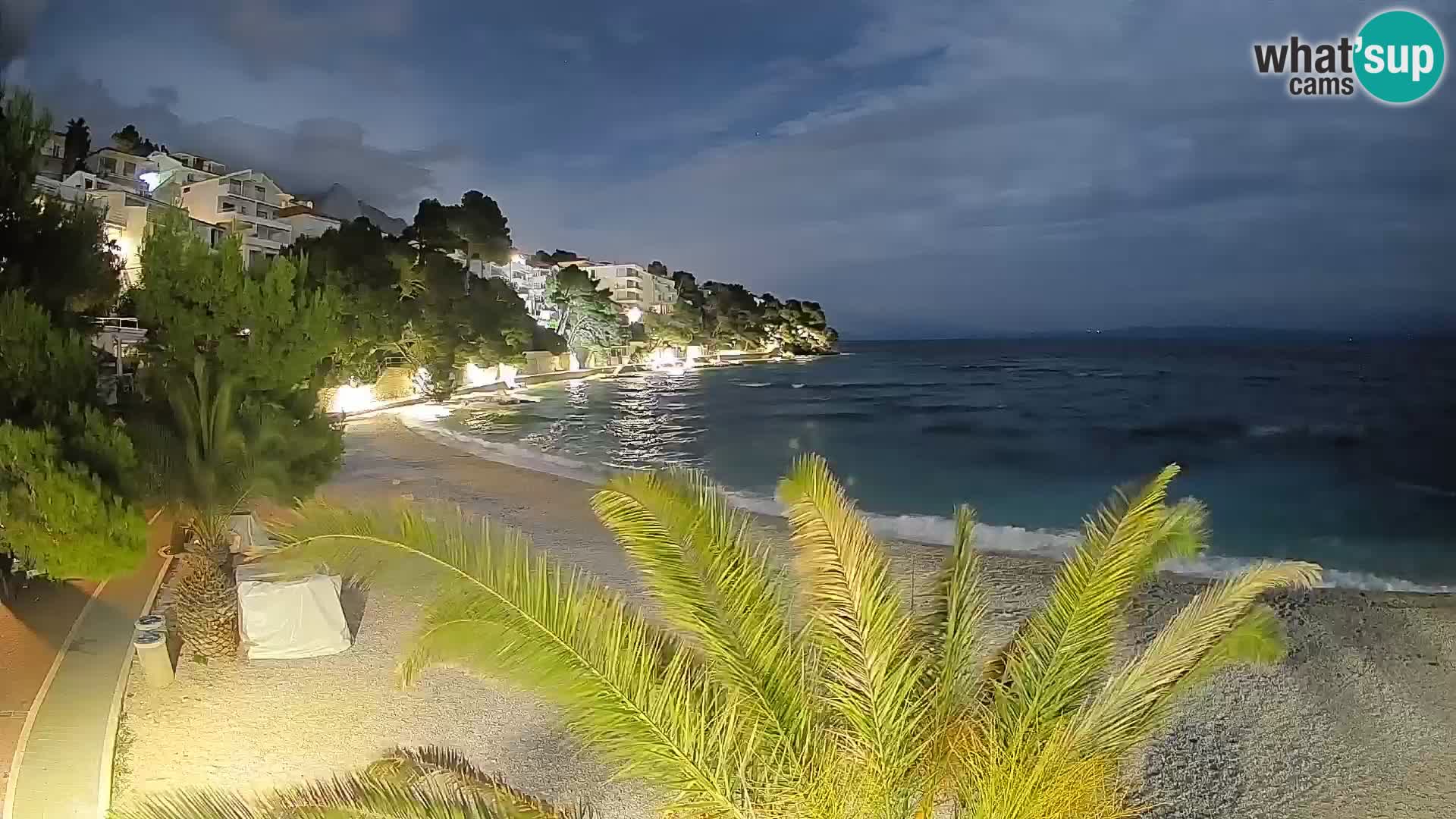 Webcam Lučica Beach Brela – Live View from the Adriatic Coast