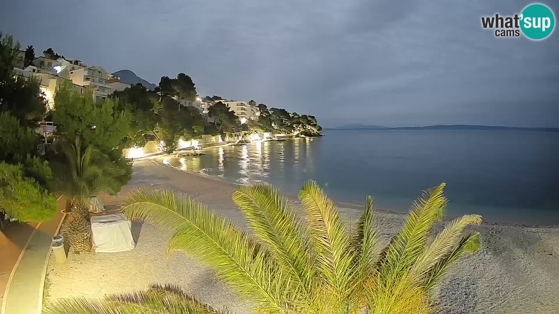 Webcam Lučica Beach Brela – Live View from the Adriatic Coast