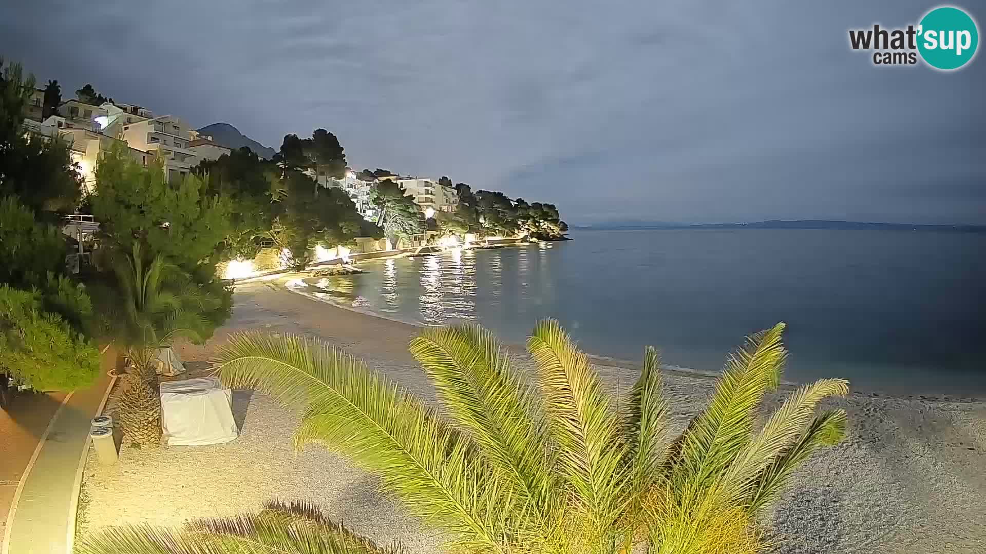Webcam Lučica Beach Brela – Live View from the Adriatic Coast