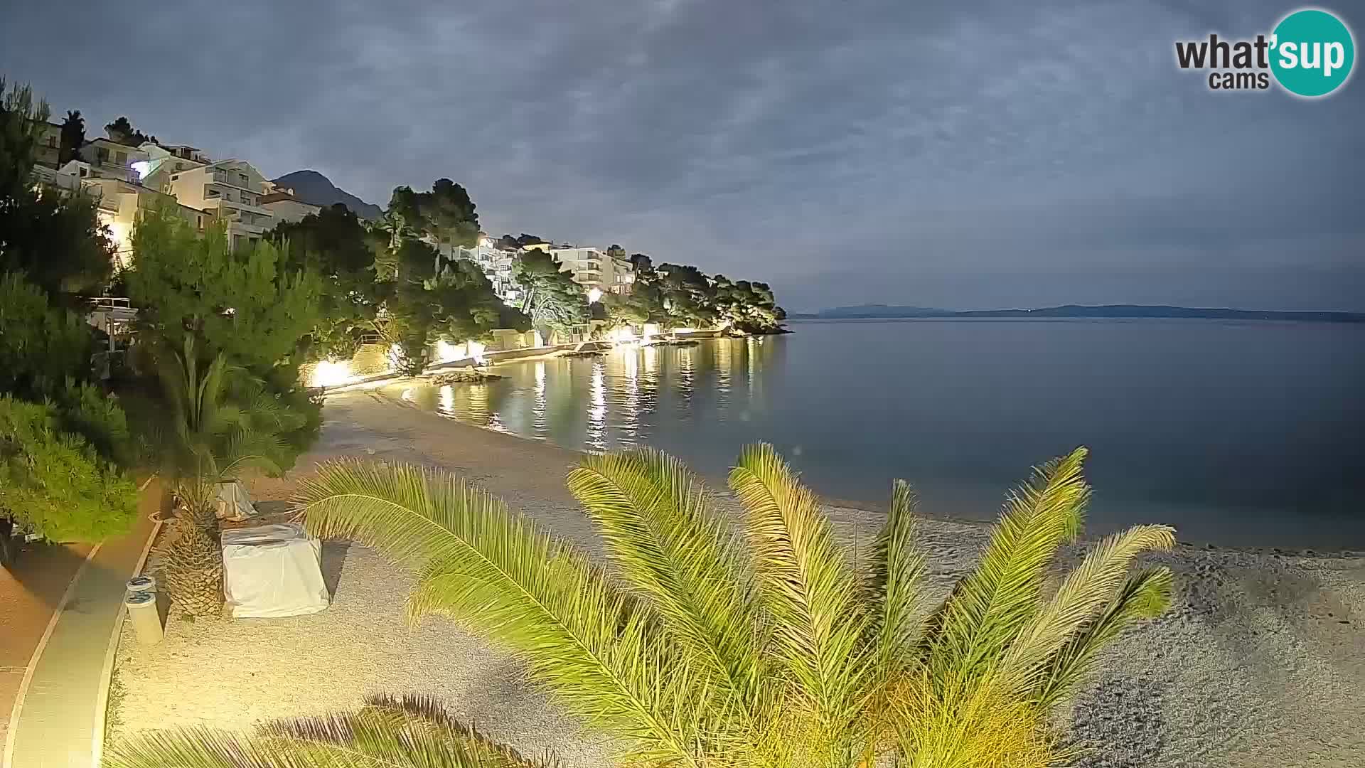 Webcam Playa Lučica Brela – Vista en directo de la costa adriática