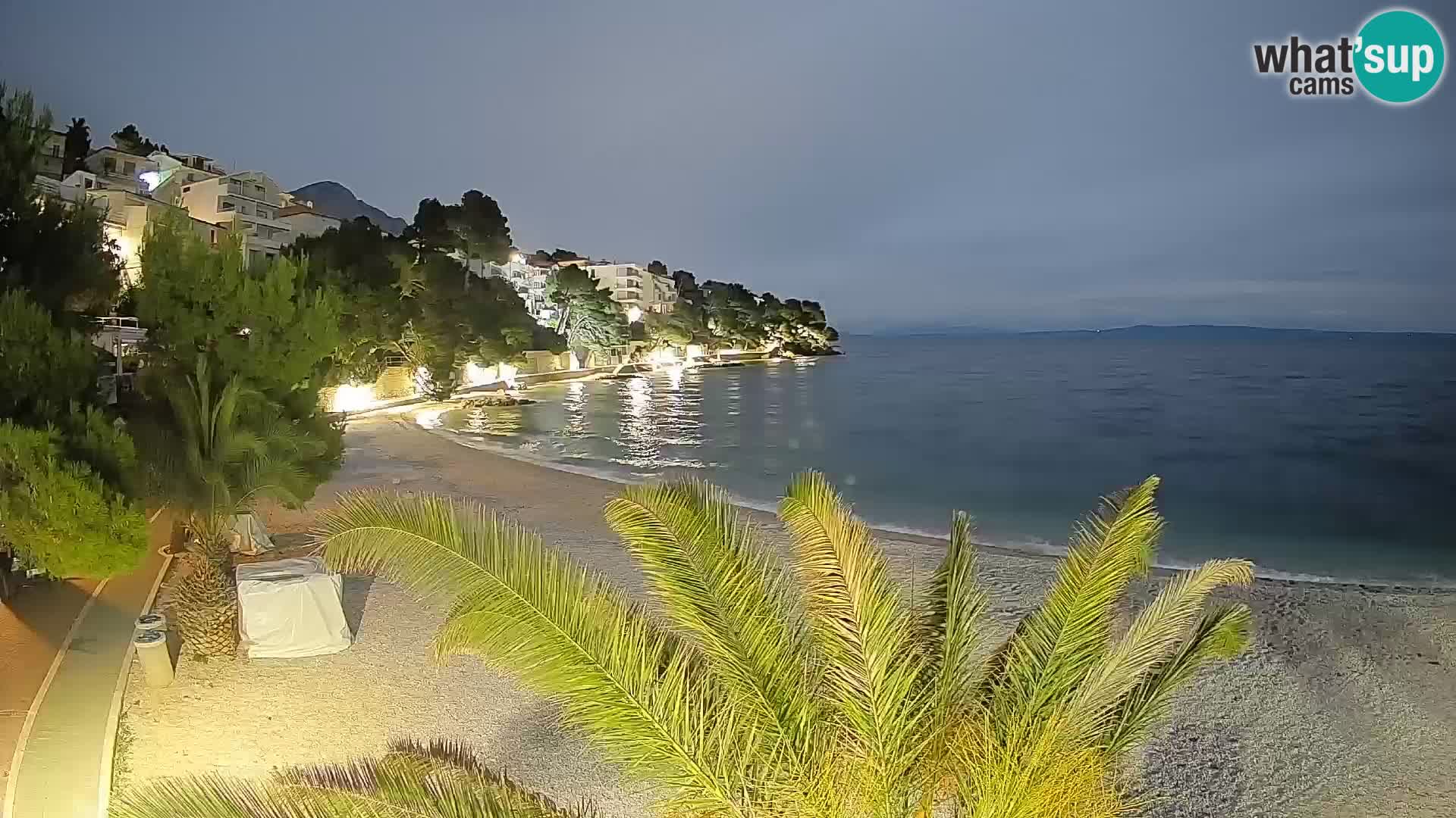 Webcam Lučica Beach Brela – Live View from the Adriatic Coast