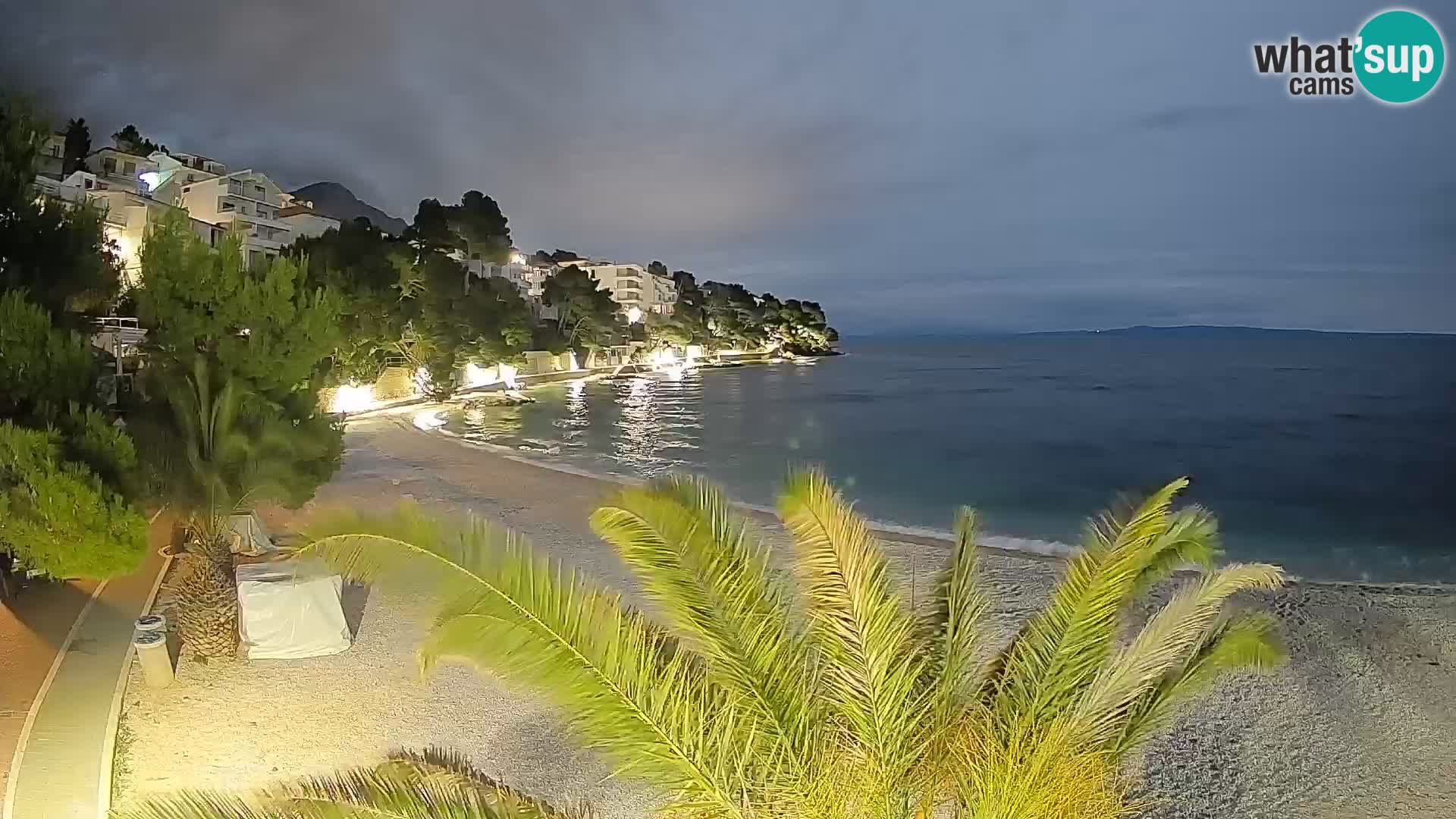 Webcam Lučica Beach Brela – Live View from the Adriatic Coast