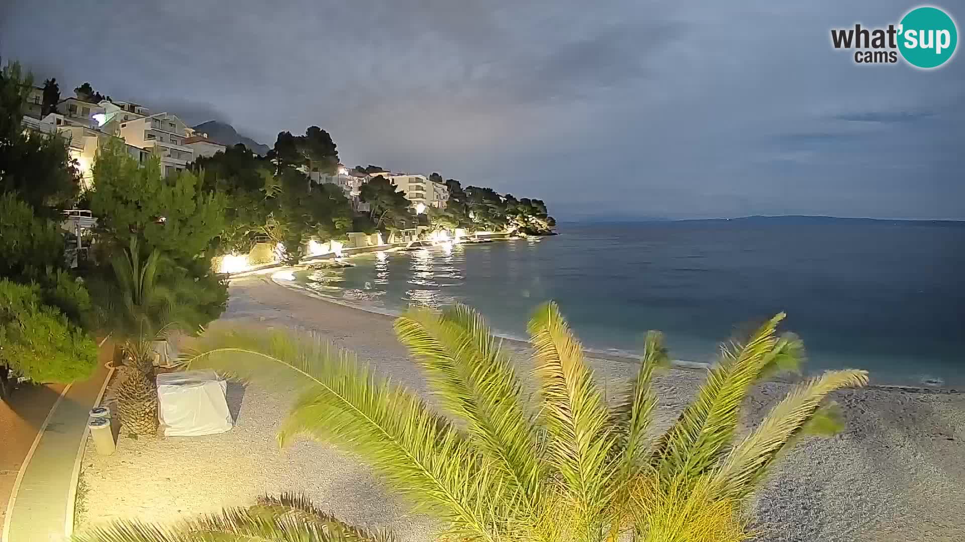 Webcam Lučica Beach Brela – Live View from the Adriatic Coast