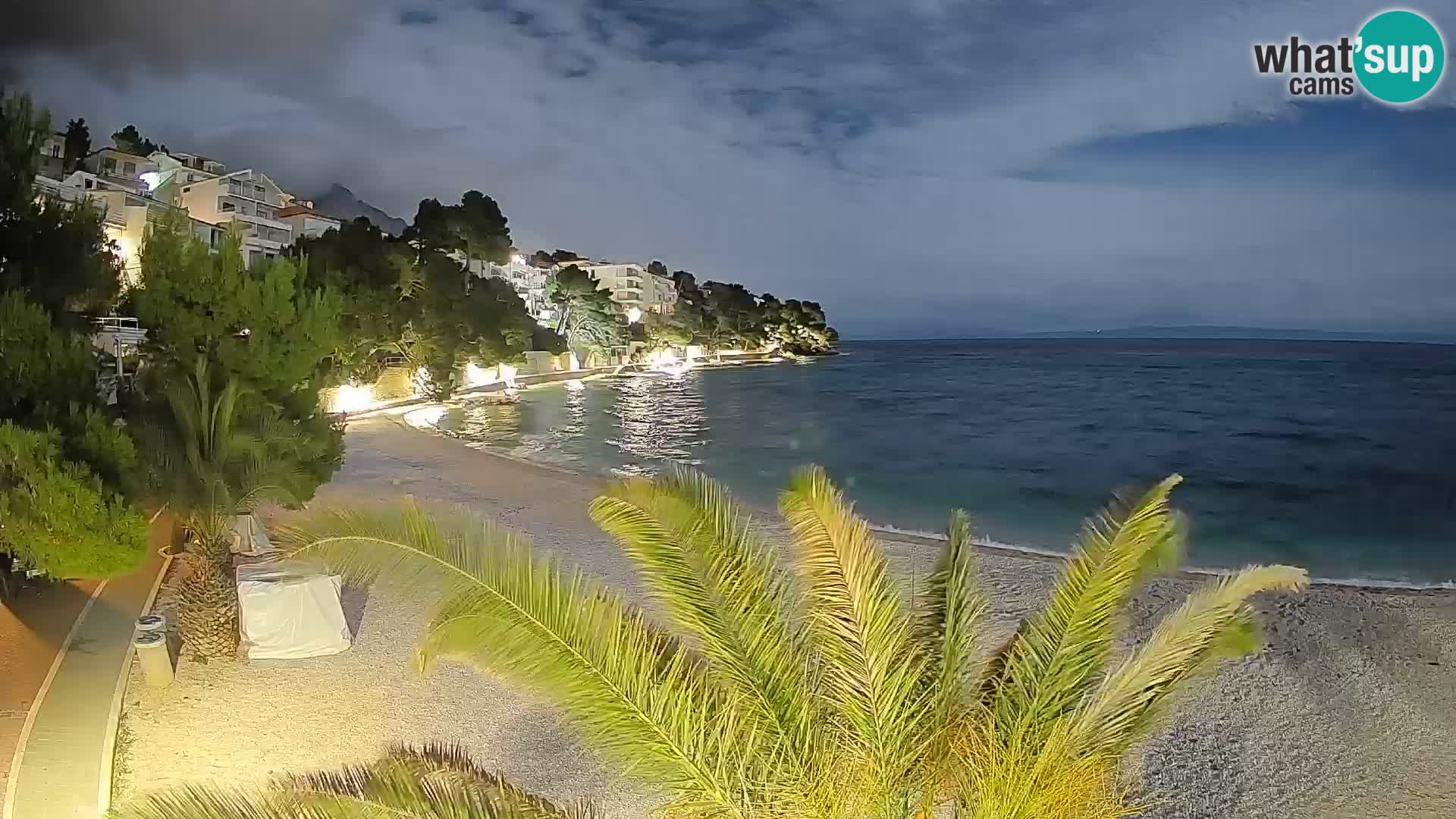 Webcam Lučica Beach Brela – Live View from the Adriatic Coast
