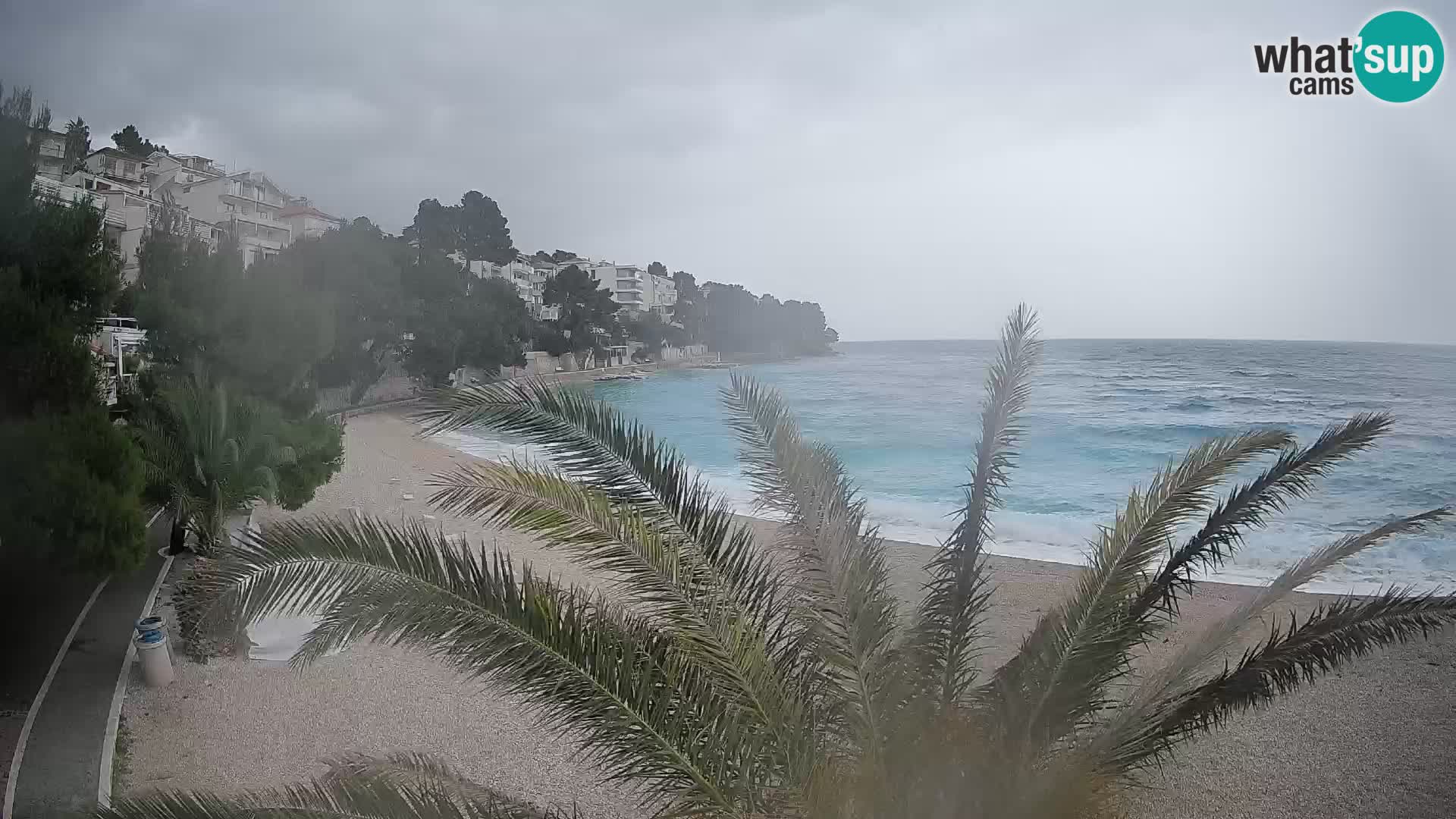 Webcam Lučica Beach Brela – Live View from the Adriatic Coast