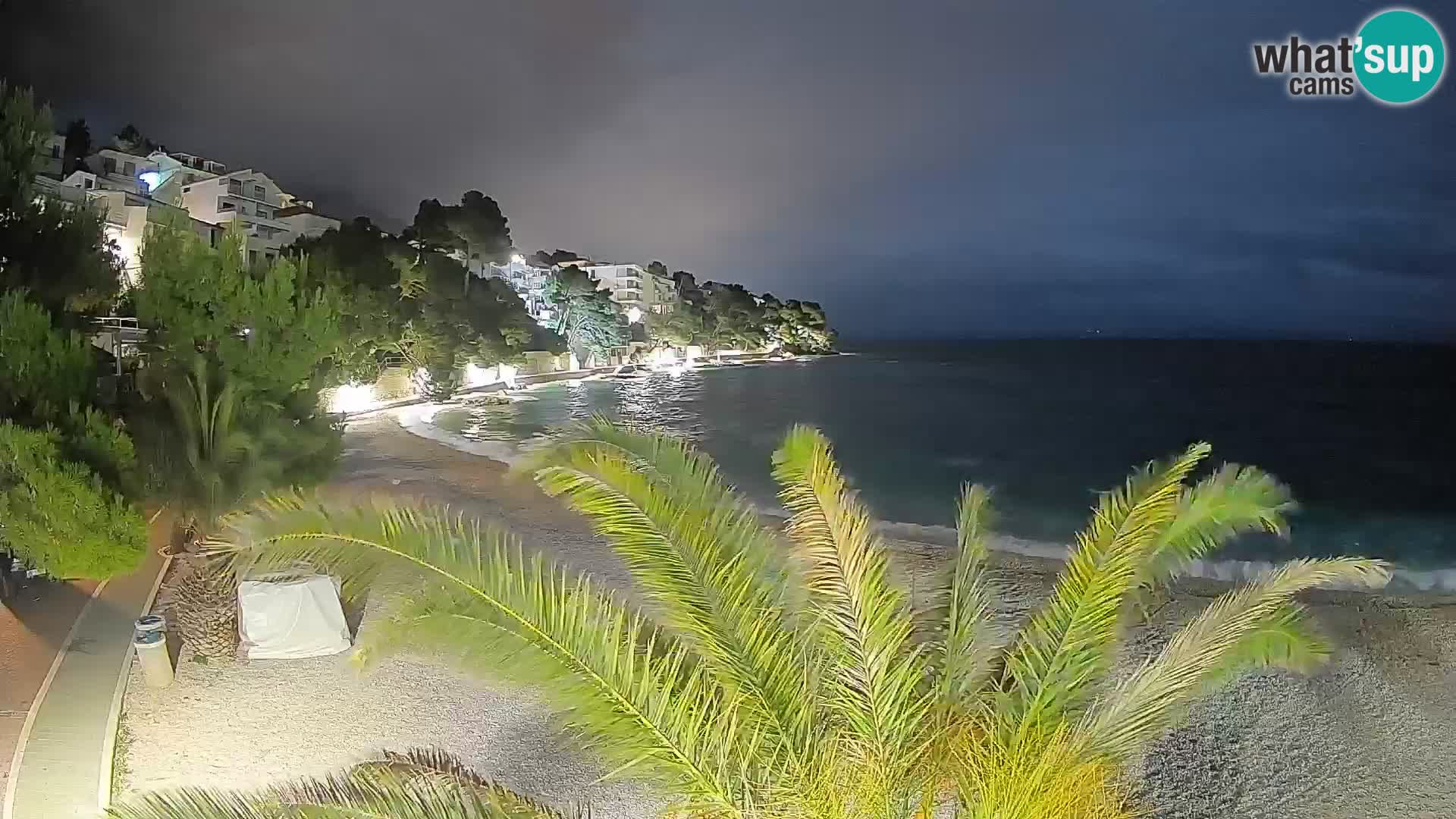 Webcam Lučica Beach Brela – Live View from the Adriatic Coast