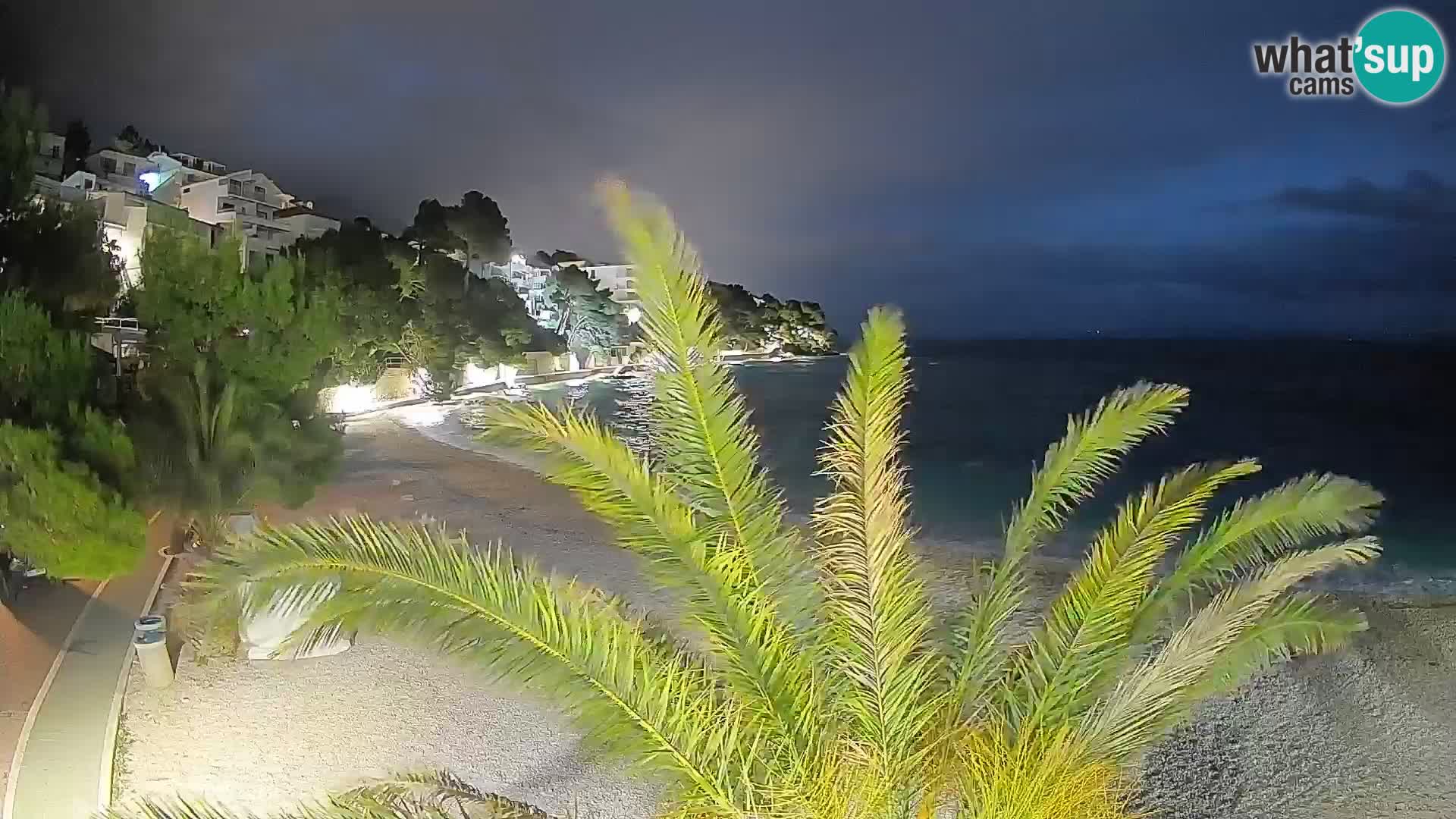 Webcam Lučica Beach Brela – Live View from the Adriatic Coast