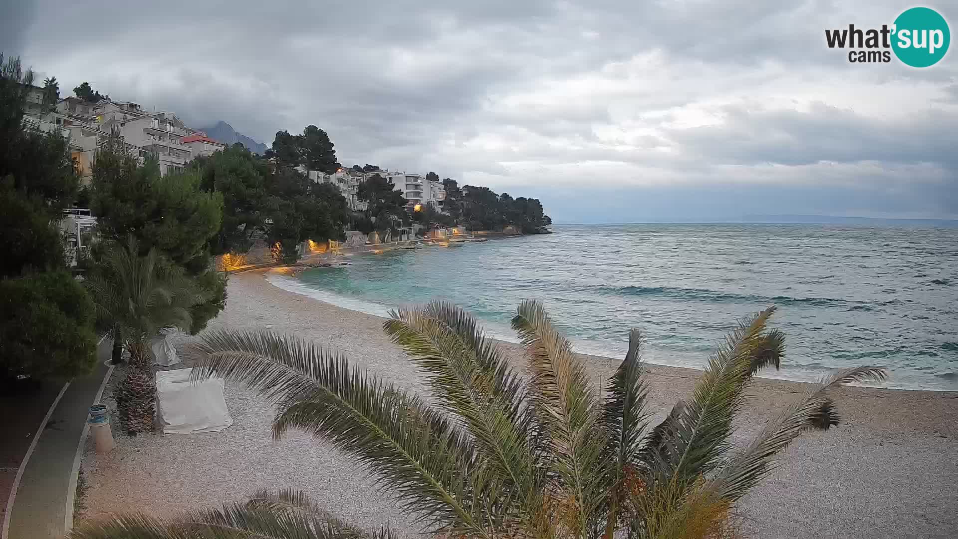 Webcam Lučica Beach Brela – Live View from the Adriatic Coast