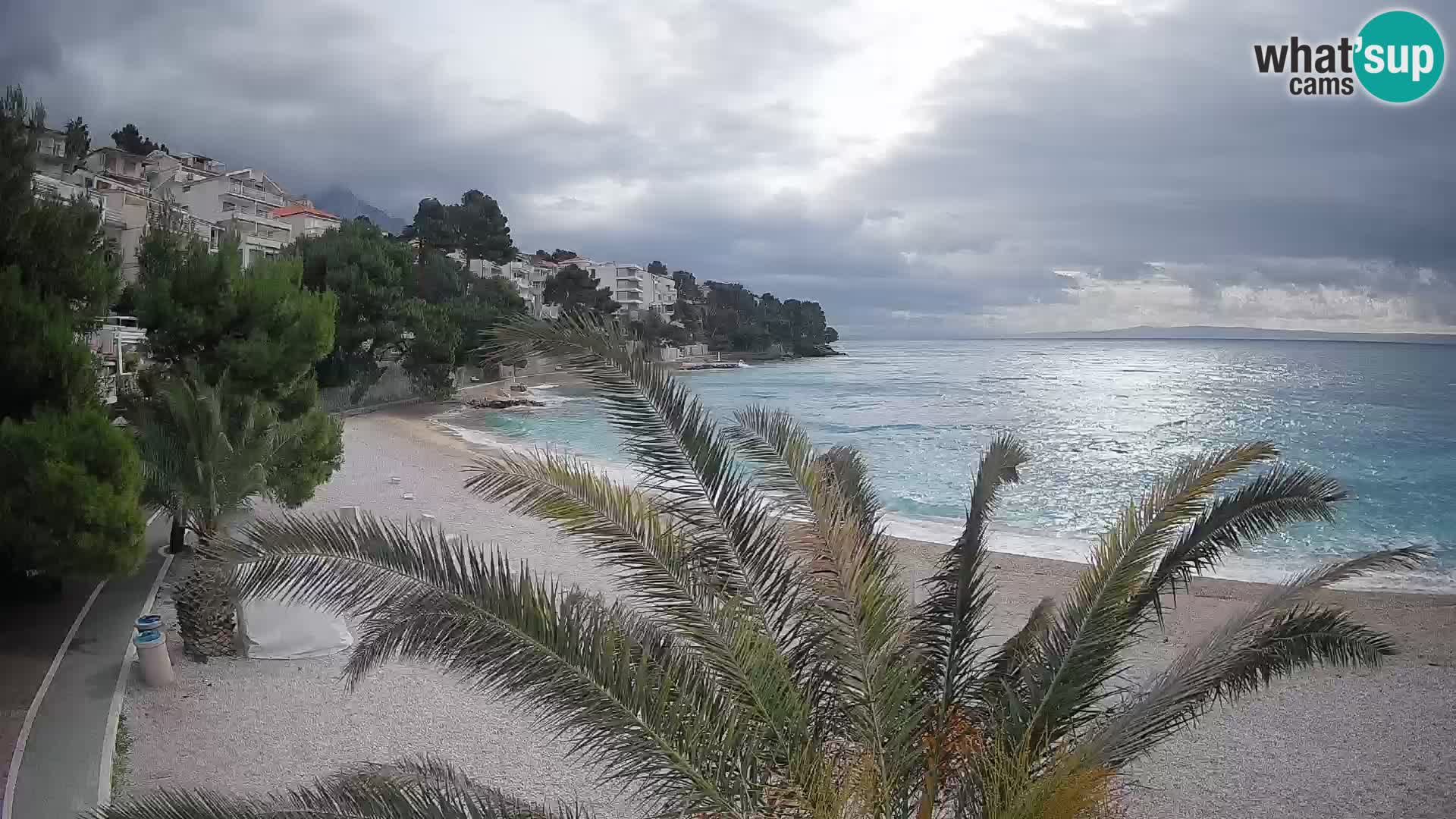 Webcam Lučica Beach Brela – Live View from the Adriatic Coast