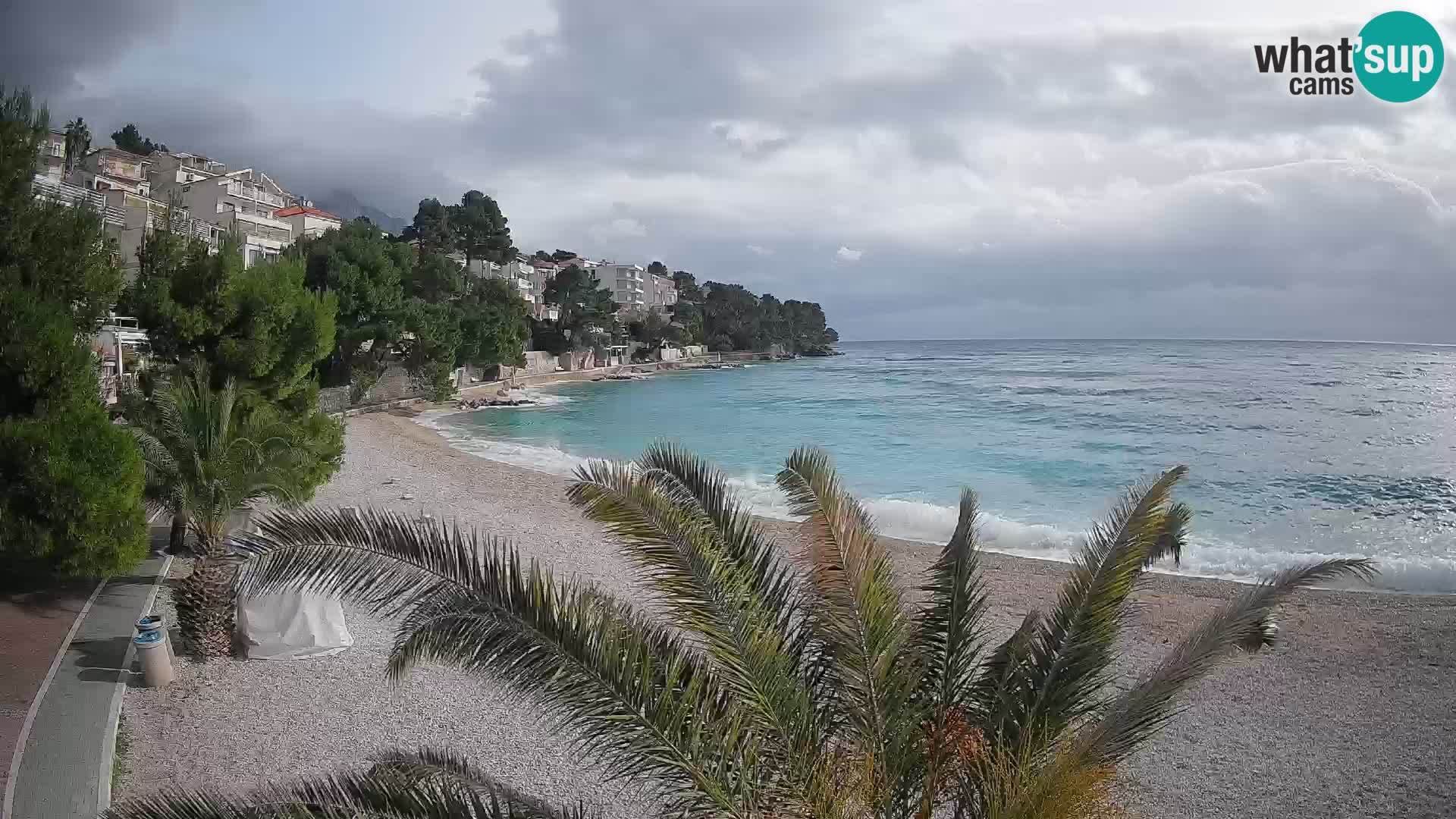 Webcam Lučica Beach Brela – Live View from the Adriatic Coast