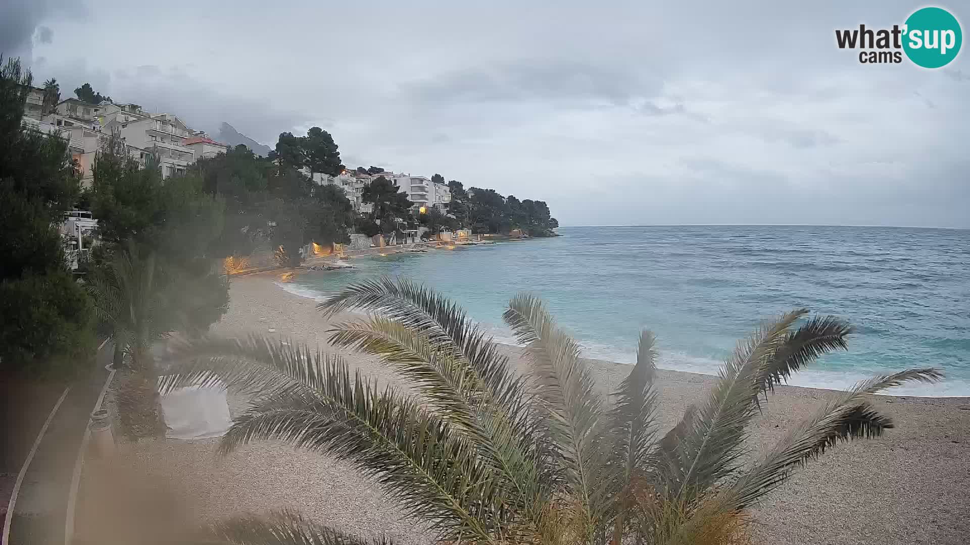 Webcam Lučica Beach Brela – Live View from the Adriatic Coast