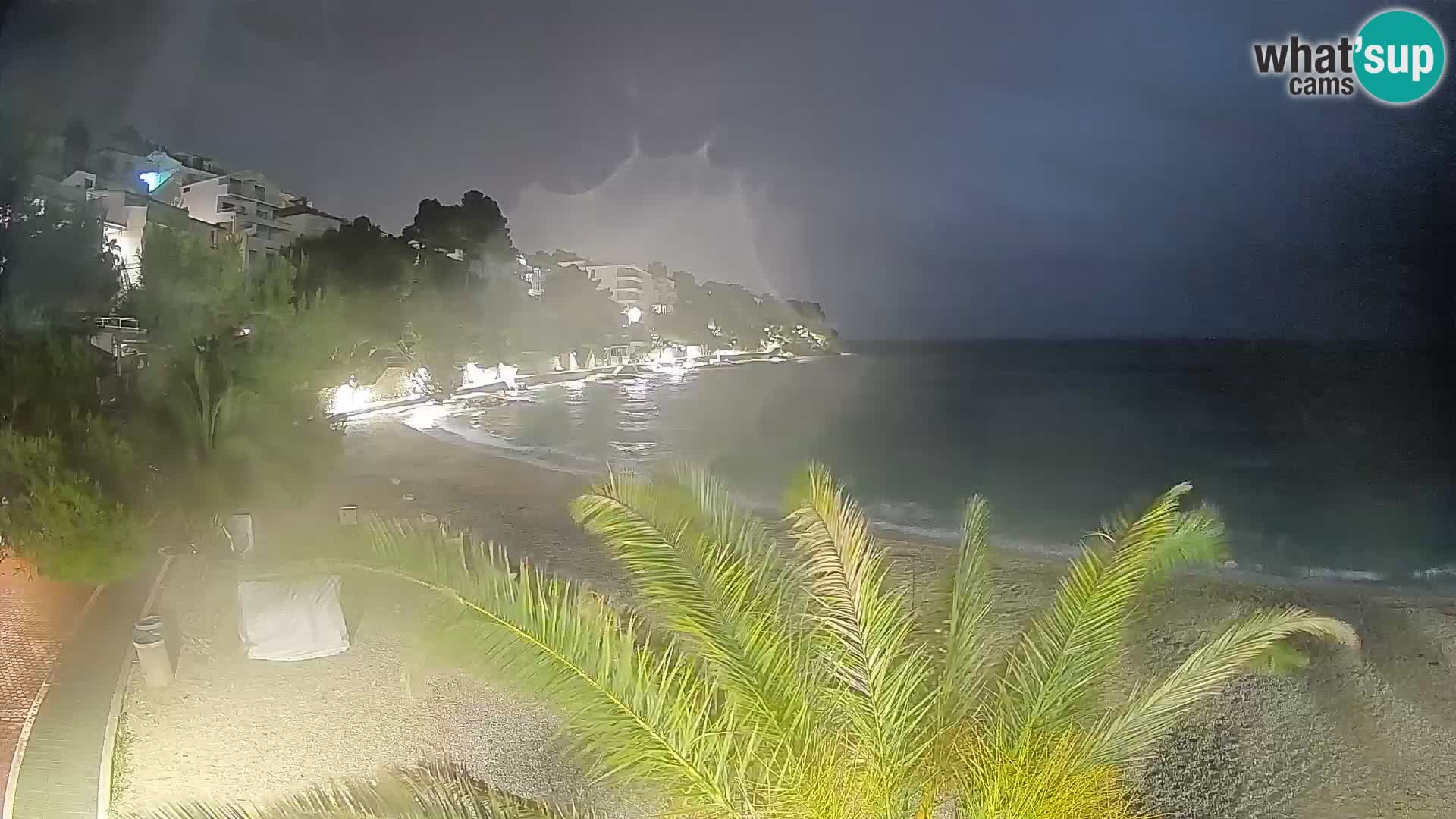 Webcam Lučica Beach Brela – Live View from the Adriatic Coast
