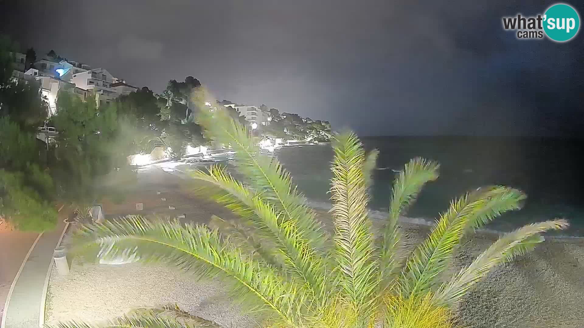 Webcam Playa Lučica Brela – Vista en directo de la costa adriática