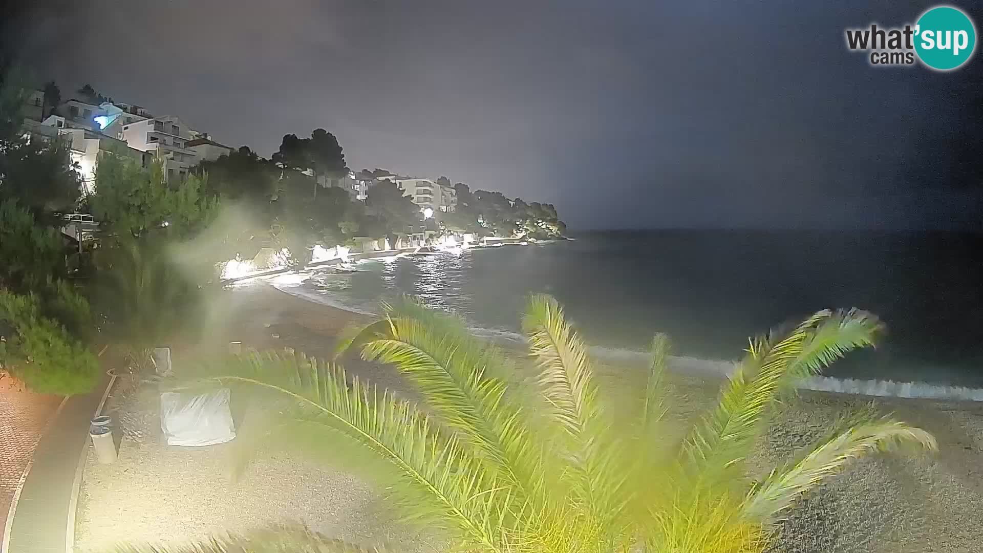 Webcam Lučica Beach Brela – Live View from the Adriatic Coast