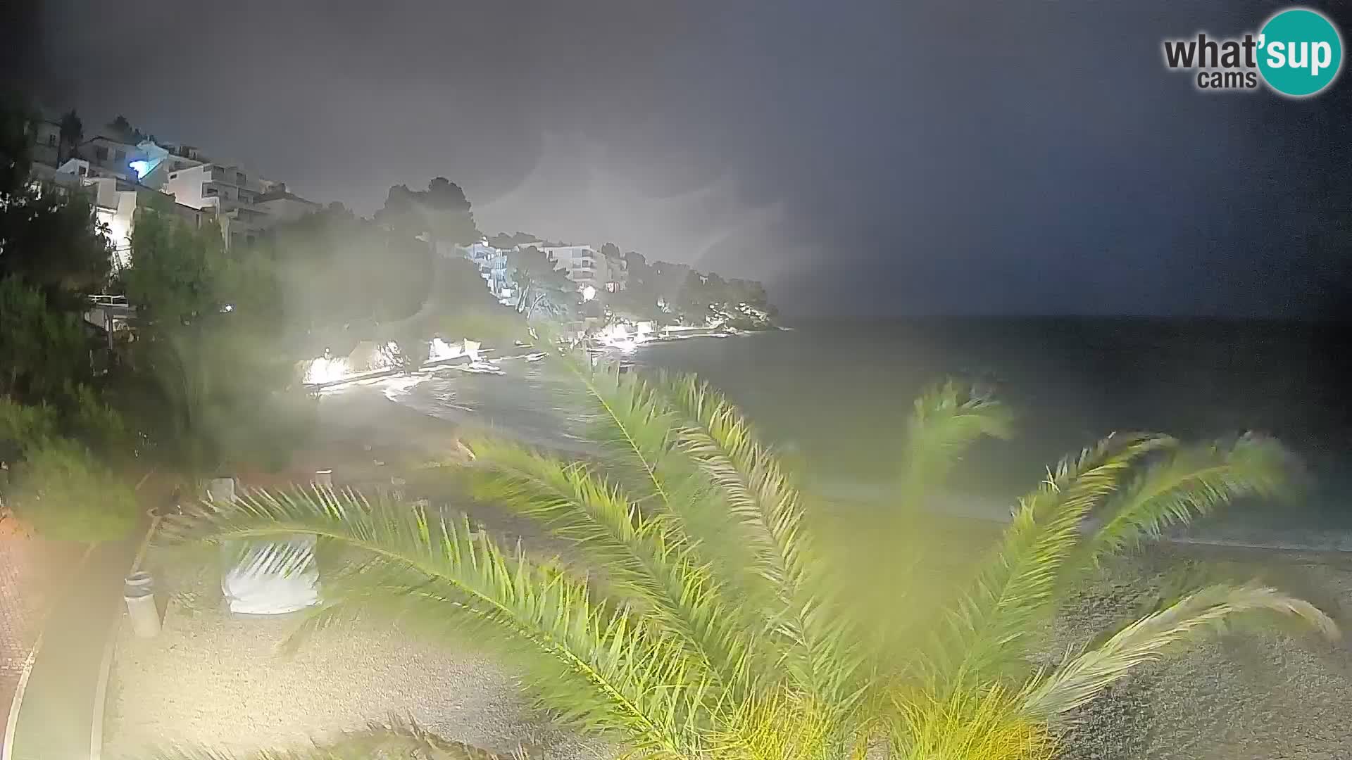 Webcam Lučica Beach Brela – Live View from the Adriatic Coast