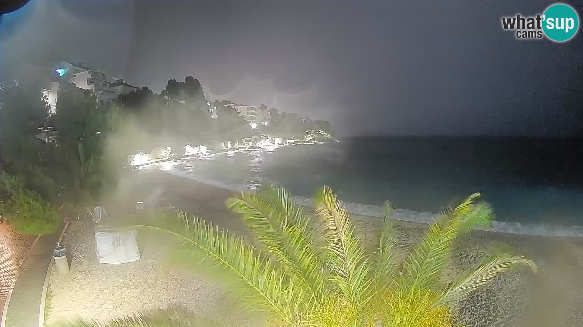 Webcam Playa Lučica Brela – Vista en directo de la costa adriática