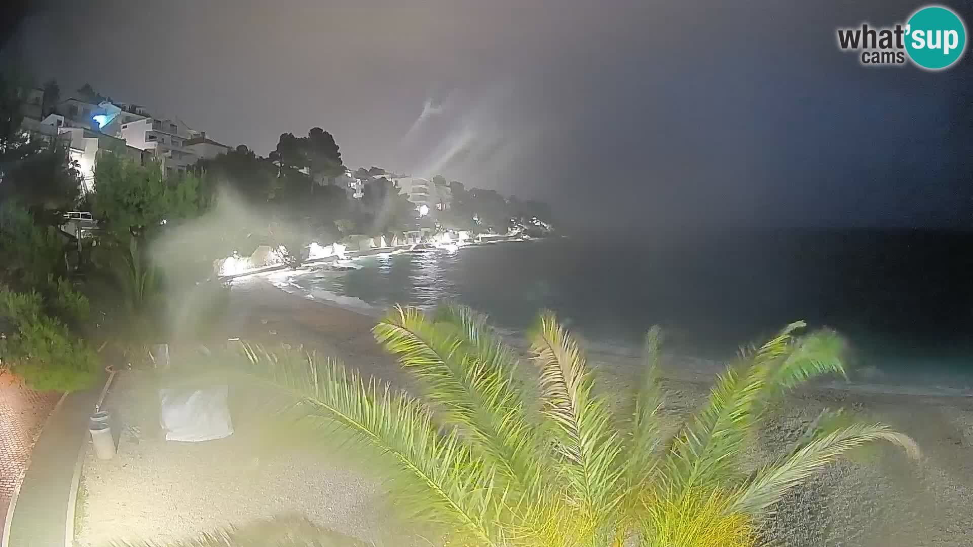 Webcam Lučica Beach Brela – Live View from the Adriatic Coast