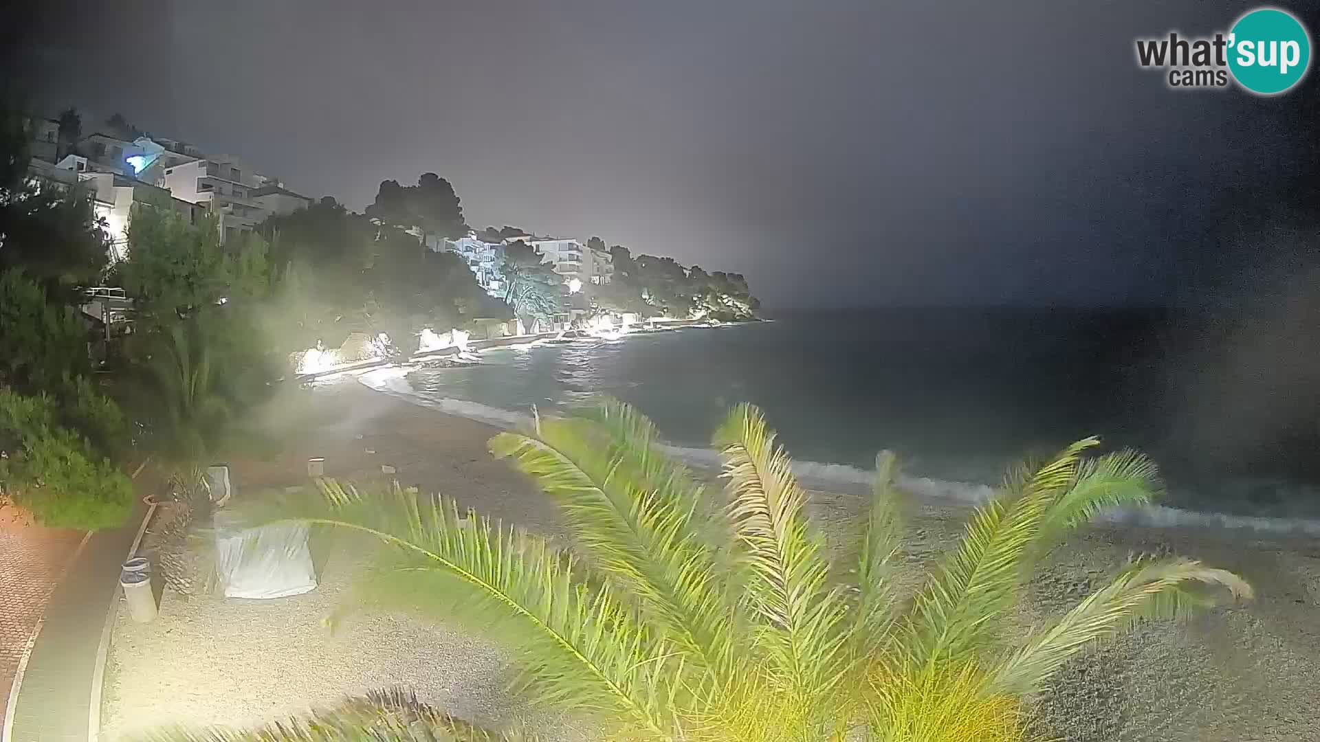 Webcam Lučica Beach Brela – Live View from the Adriatic Coast