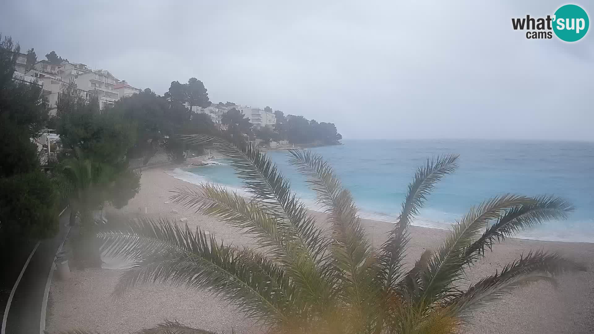 Webcam Lučica Beach Brela – Live View from the Adriatic Coast