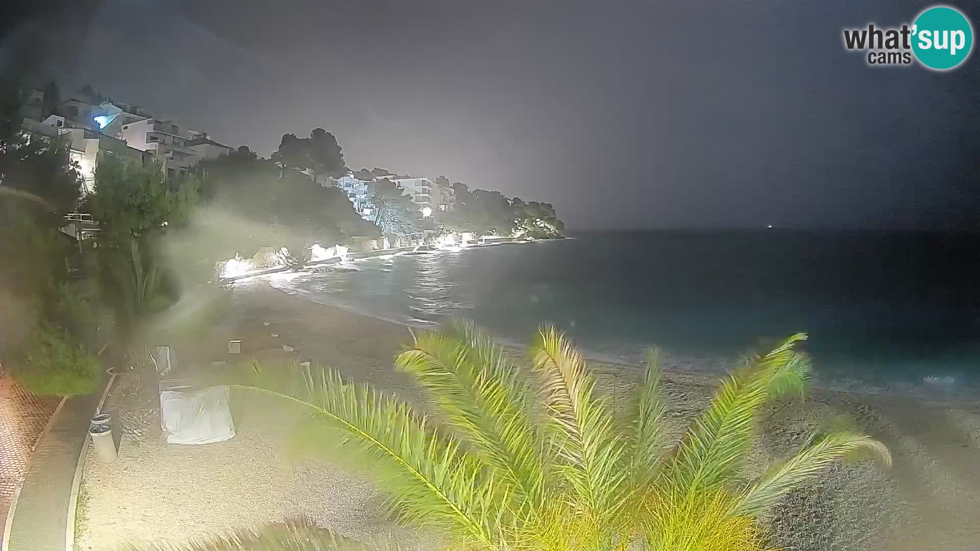 Webcam Playa Lučica Brela – Vista en directo de la costa adriática