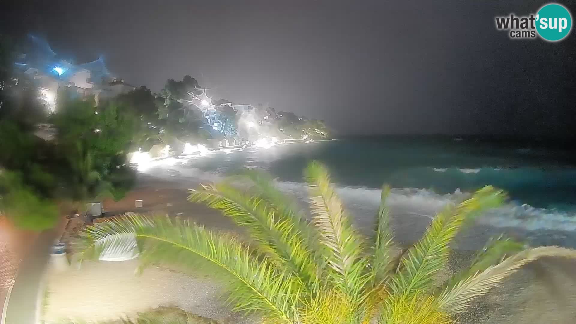 Webcam Spiaggia Lučica Brela – Vista live sulla costa adriatica