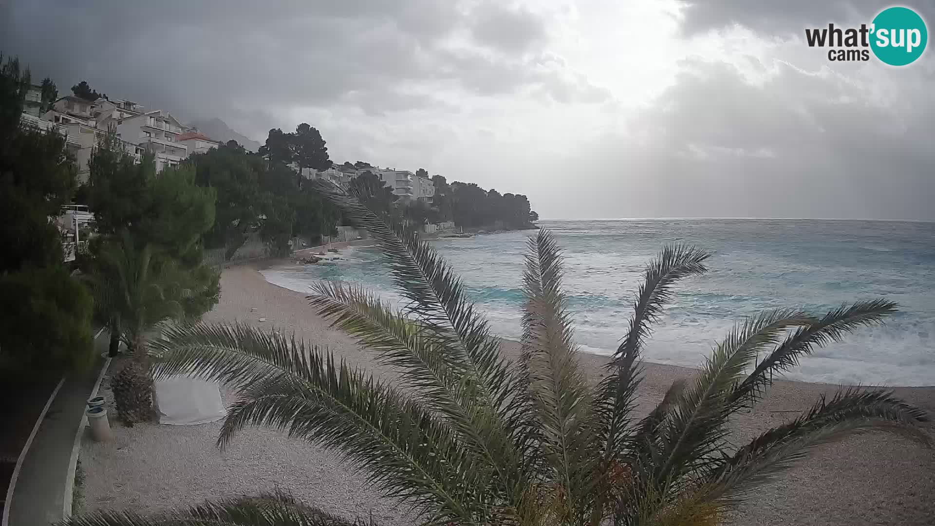 Webcam Lučica Beach Brela – Live View from the Adriatic Coast