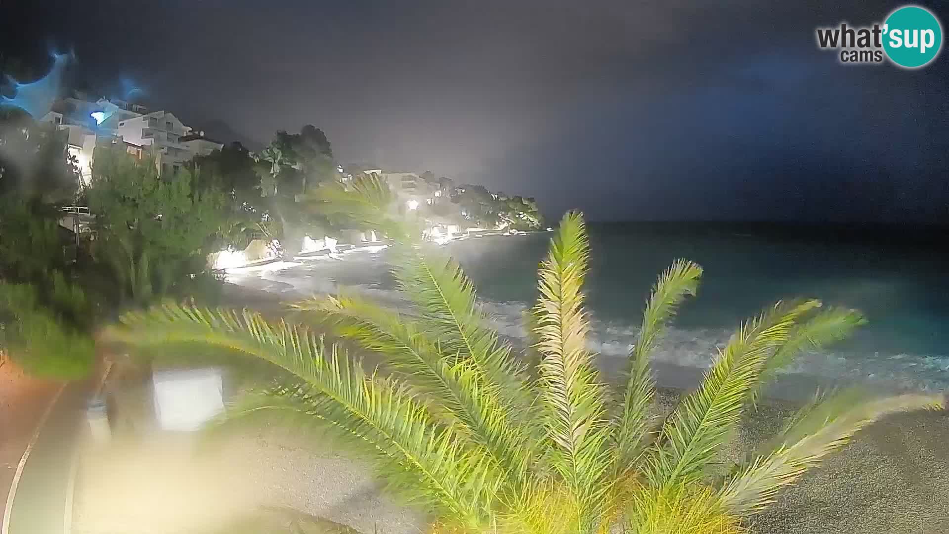 Webcam Playa Lučica Brela – Vista en directo de la costa adriática