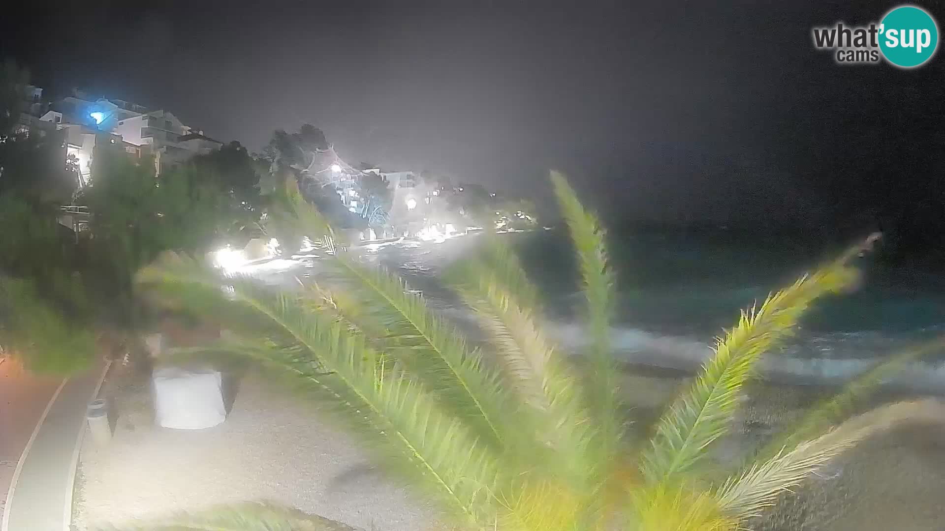 Webcam Spiaggia Lučica Brela – Vista live sulla costa adriatica