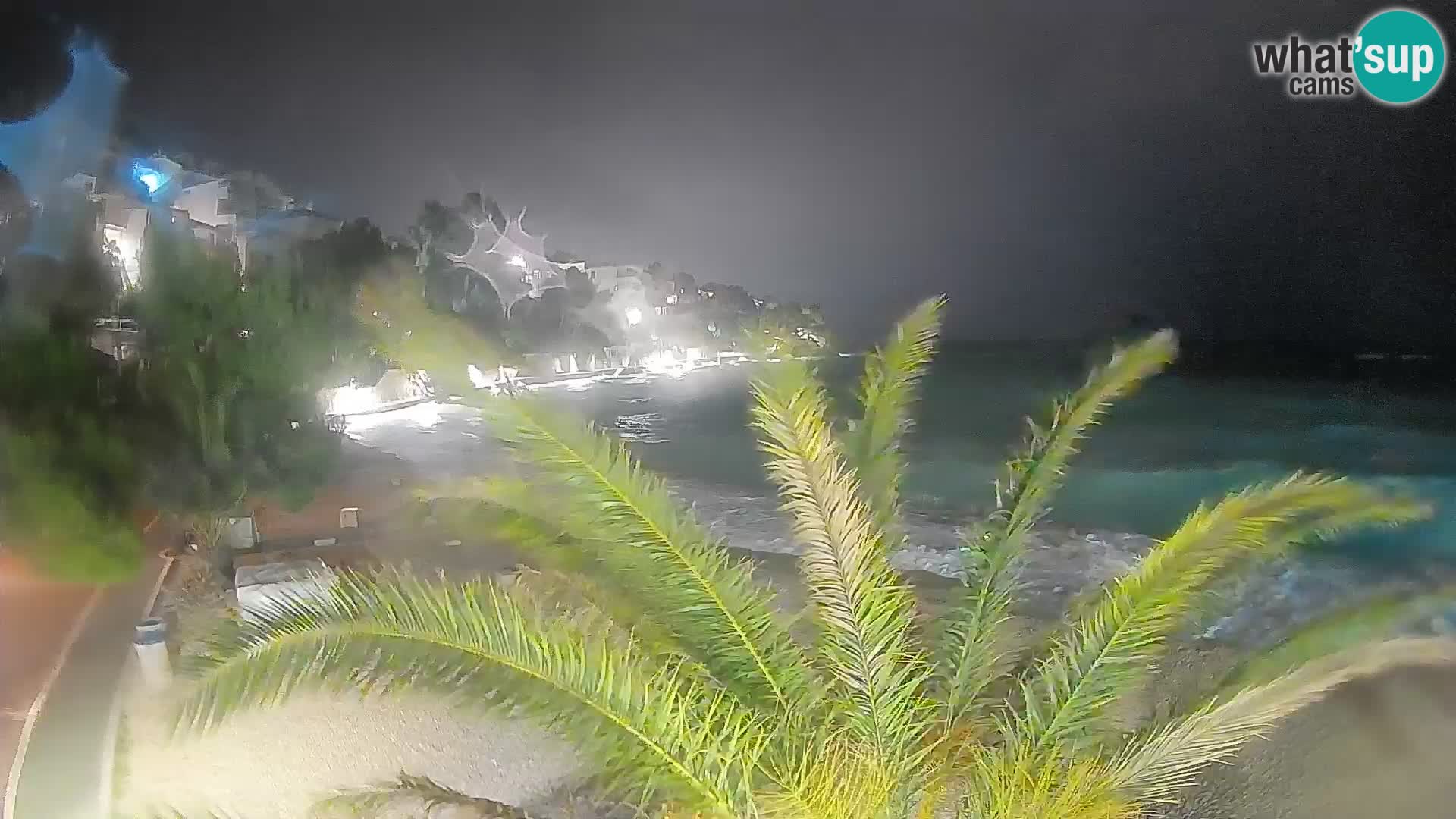 Webcam Lučica Strand Beach Brela – Liveblick von der Adriaküste