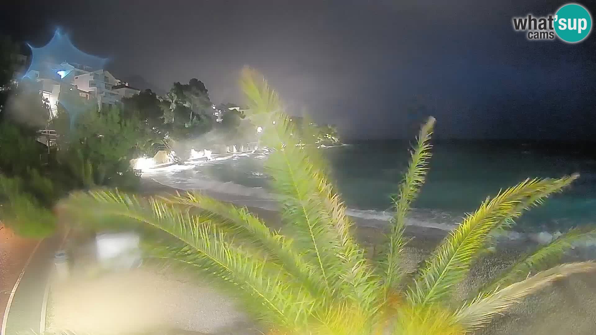 Webcam Plage Lučica Brela – Vue en direct sur la côte adriatique