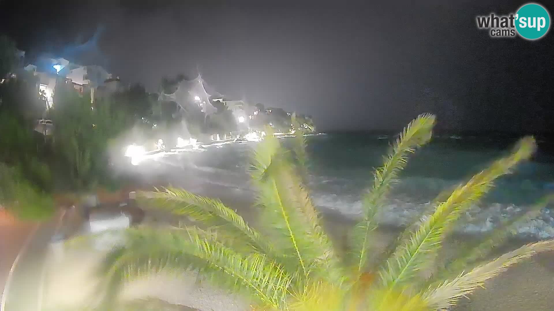 Webcam Plage Lučica Brela – Vue en direct sur la côte adriatique