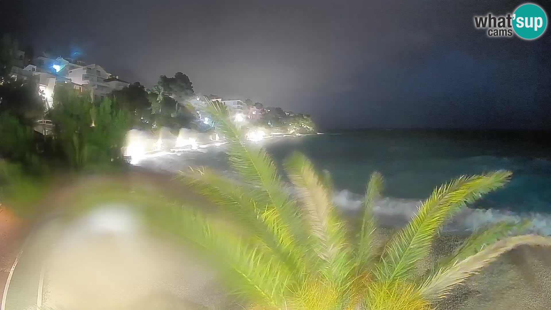 Webcam Playa Lučica Brela – Vista en directo de la costa adriática