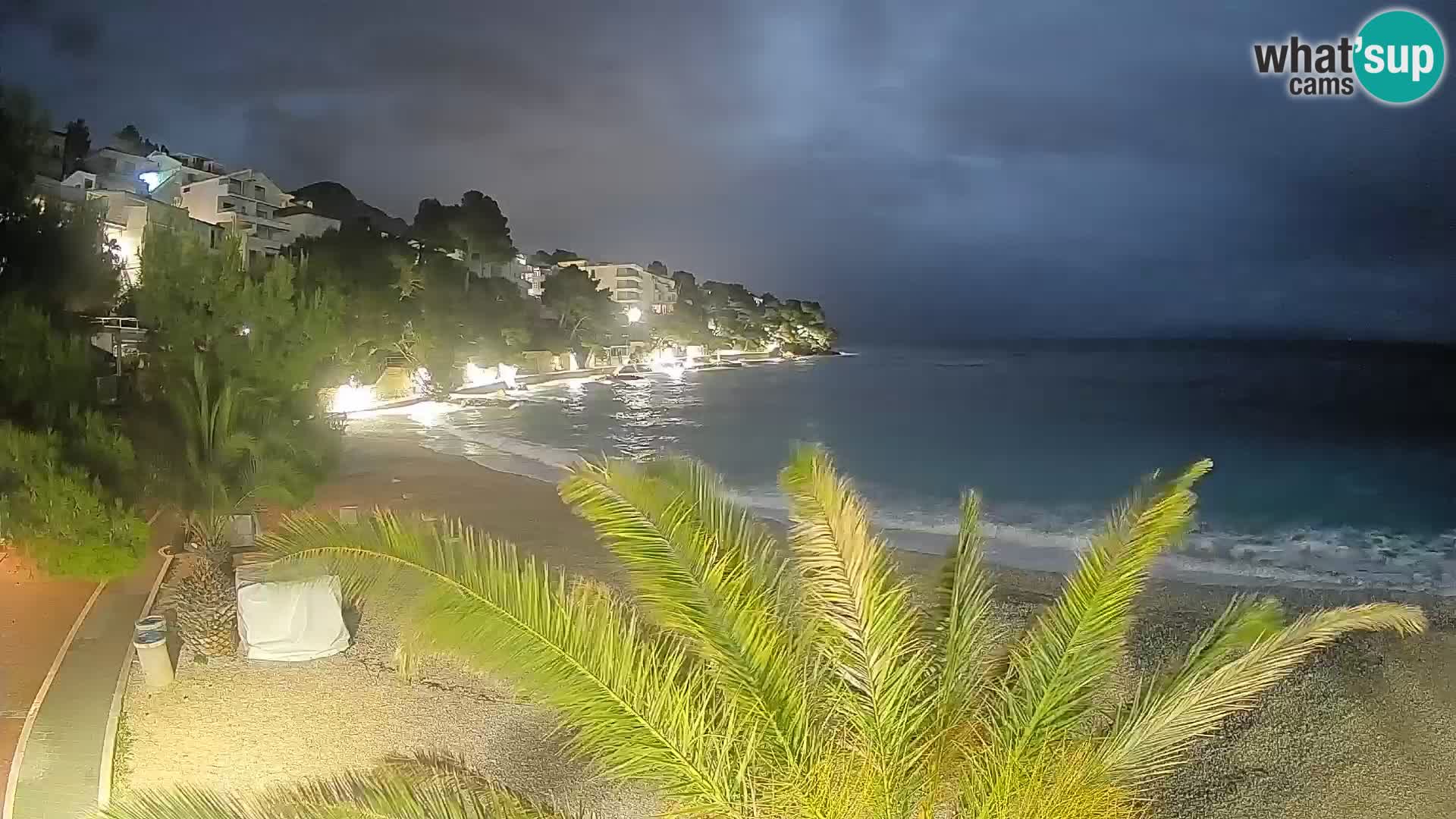 Webcam Lučica Beach Brela – Live View from the Adriatic Coast