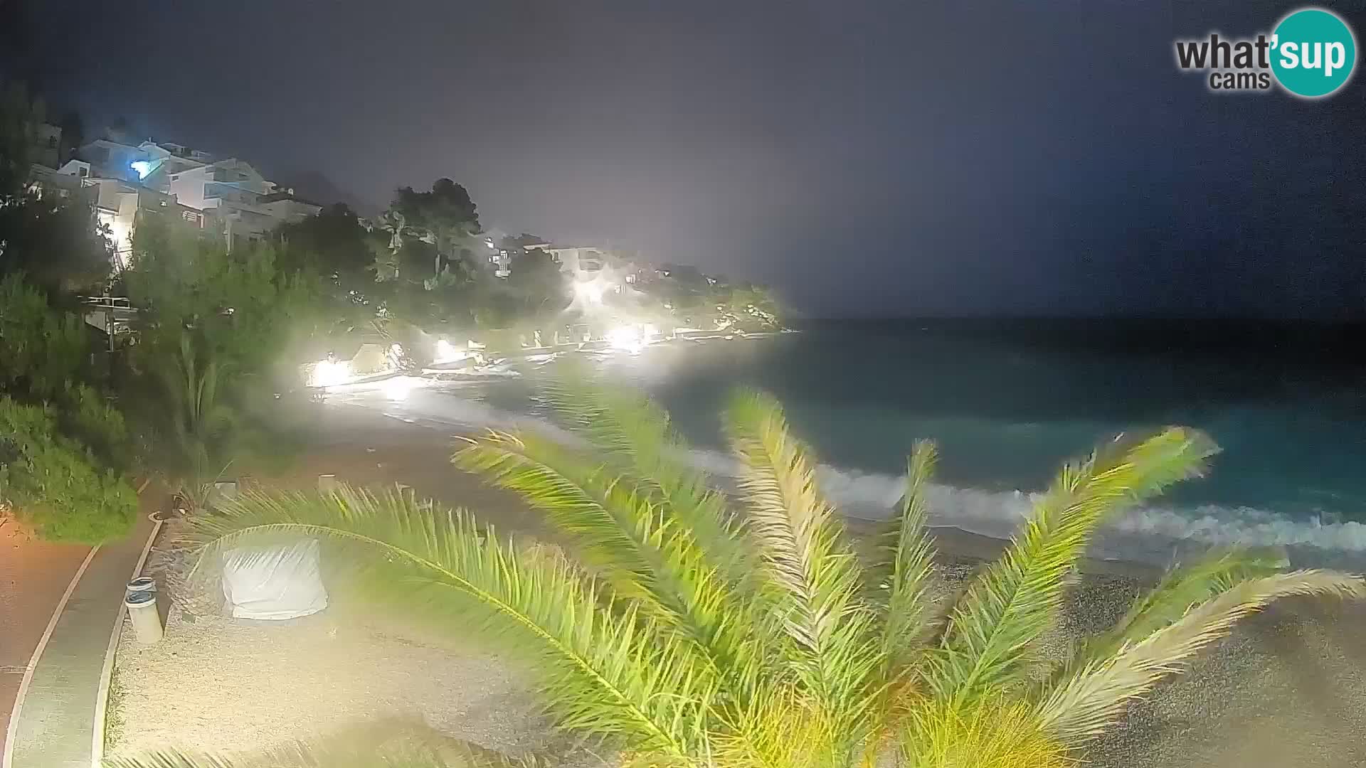 Webcam Playa Lučica Brela – Vista en directo de la costa adriática