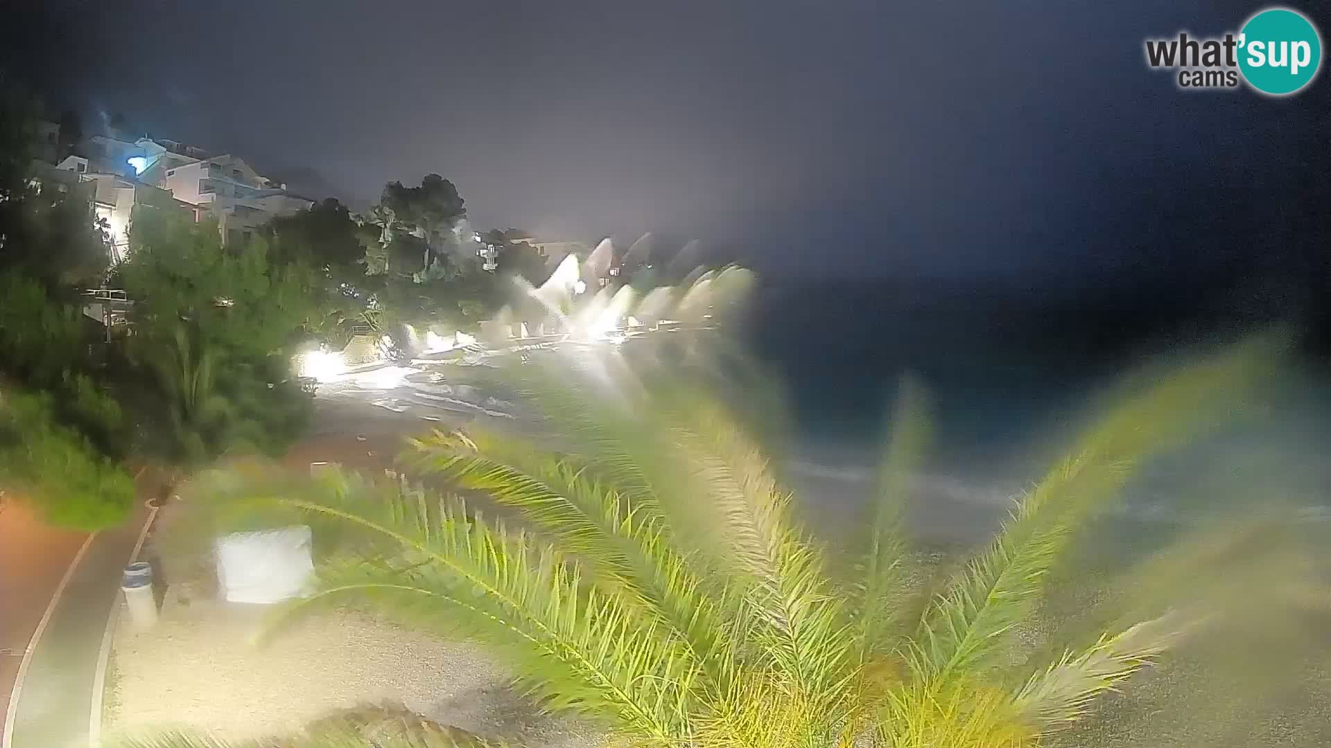 Webcam Spiaggia Lučica Brela – Vista live sulla costa adriatica