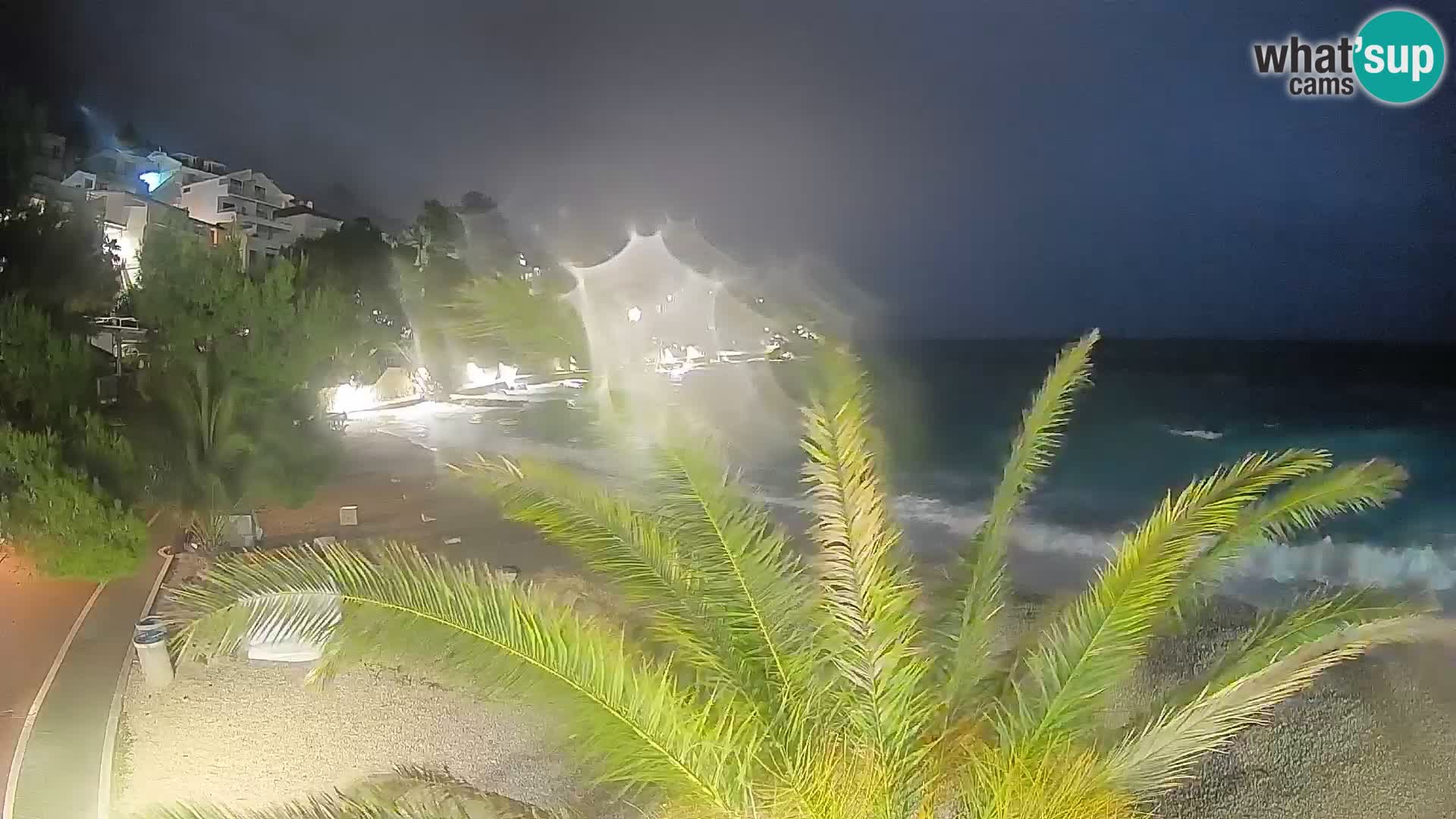 Webcam Lučica Beach Brela – Live View from the Adriatic Coast