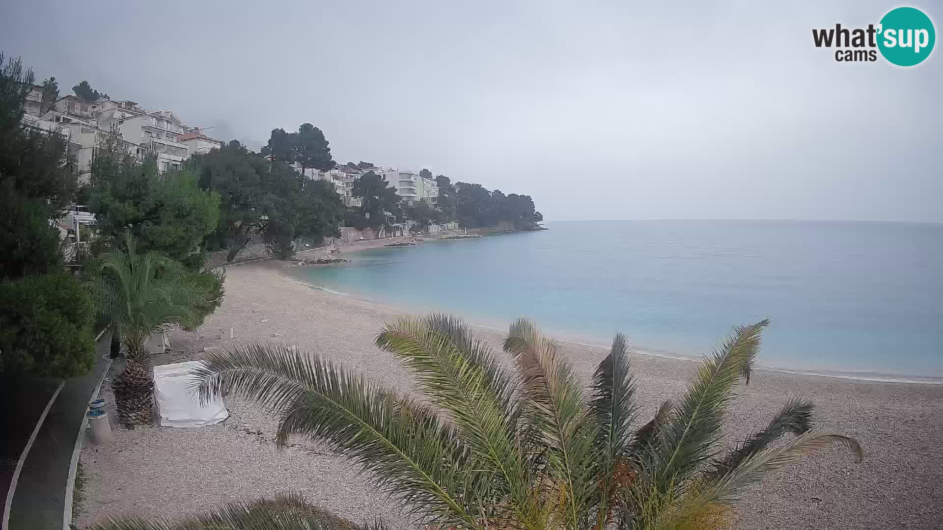 Webcam Lučica Beach Brela – Live View from the Adriatic Coast