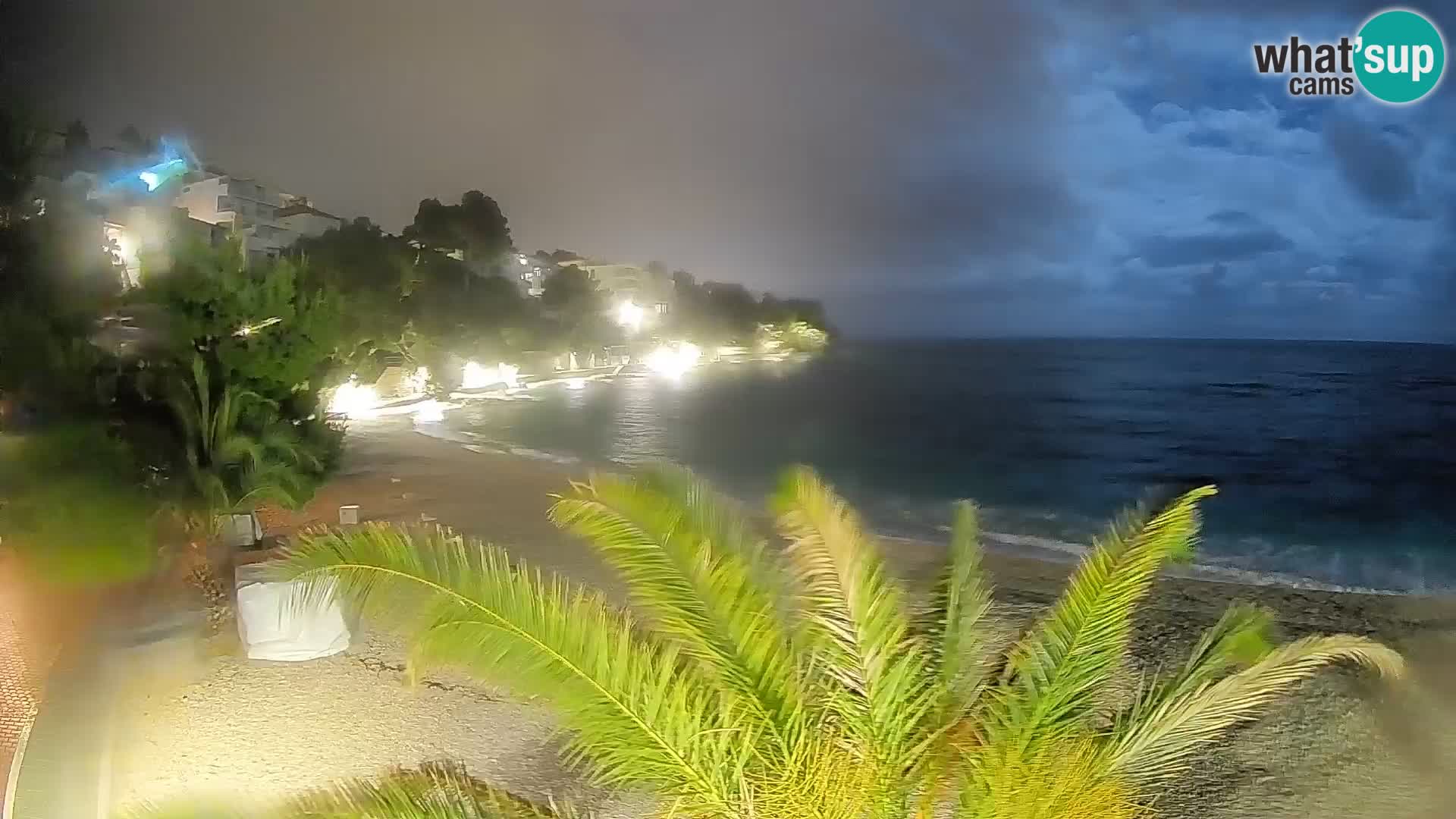 Webcam Spiaggia Lučica Brela – Vista live sulla costa adriatica