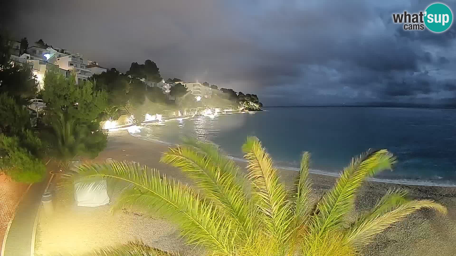 Webcam Playa Lučica Brela – Vista en directo de la costa adriática